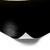 Golden Infinity Symbol Poster (Ecke)