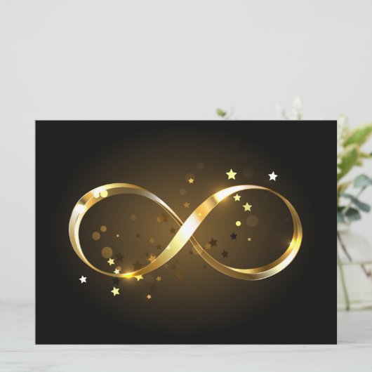 Golden Infinity Symbol Programm (Stehend Vorderseite)