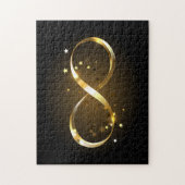 Golden Infinity Symbol Puzzle (Vertikal)
