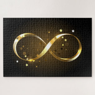 Golden Infinity Symbol Puzzle