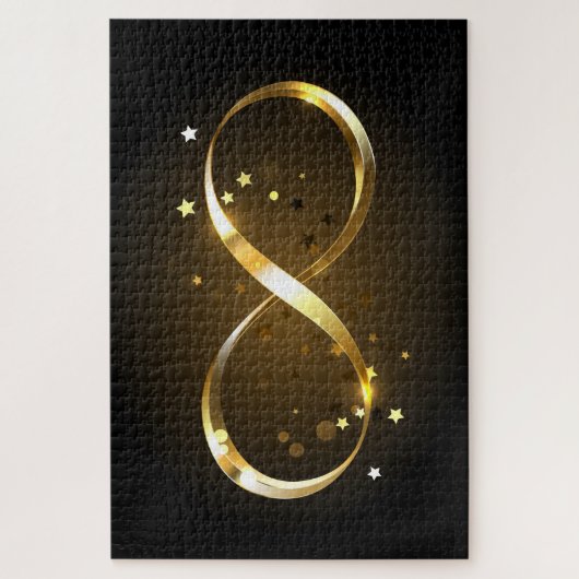 Golden Infinity Symbol Puzzle (Vertikal)