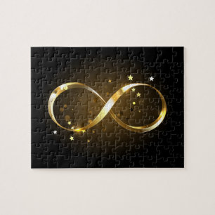 Golden Infinity Symbol Puzzle