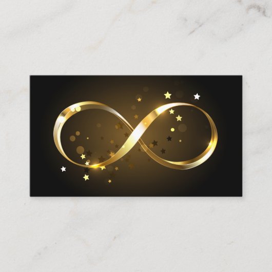 Golden Infinity Symbol Rabattkarte (Vorderseite)