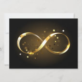 Golden Infinity Symbol Save The Date (Vorderseite)