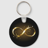 Golden Infinity Symbol Schlüsselanhänger (Rückseite)