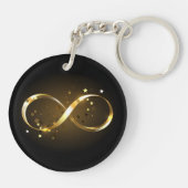 Golden Infinity Symbol Schlüsselanhänger (Rückseite)
