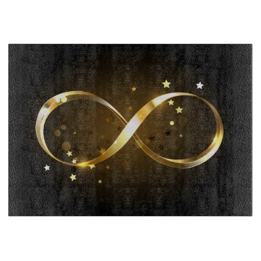 Golden Infinity Symbol Schneidebrett (Vorderseite)