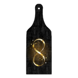 Golden Infinity Symbol Schneidebrett