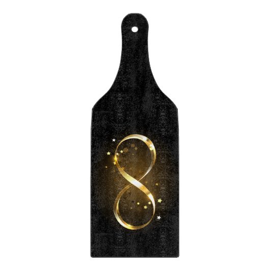 Golden Infinity Symbol Schneidebrett (Vorderseite)