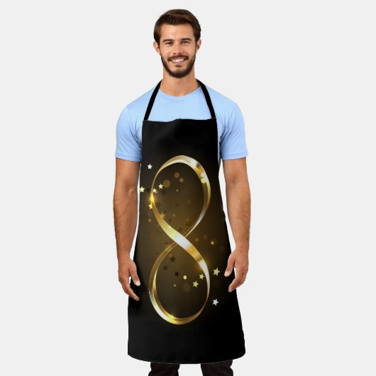 Golden Infinity Symbol Schürze (Getragen)