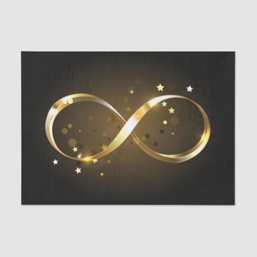 Golden Infinity Symbol Seidenpapier (Vorderseite)