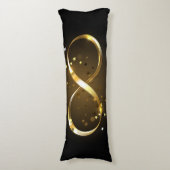 Golden Infinity Symbol Seitenschläferkissen (Vorderseite Vertikal)