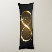 Golden Infinity Symbol Seitenschläferkissen (Rückseite (Vertikal))