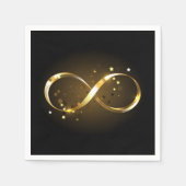 Golden Infinity Symbol Serviette (Vorderseite)