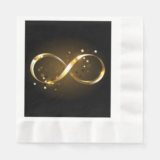 Golden Infinity Symbol Serviette (Vorderseite)