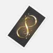 Golden Infinity Symbol Serviette (Ecke)