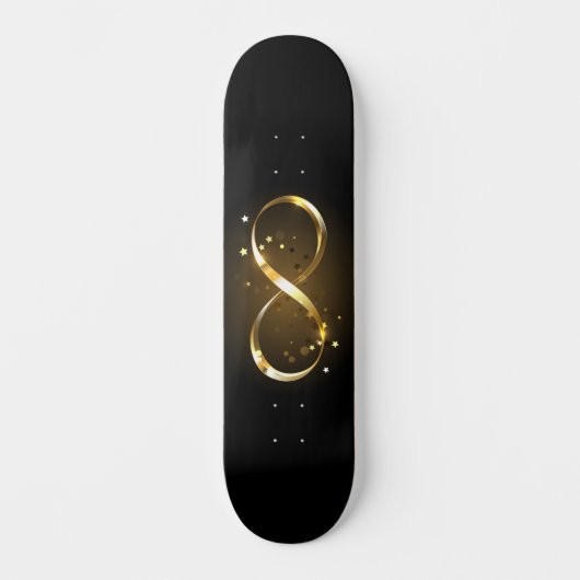 Golden Infinity Symbol Skateboard (Vorderseite)