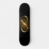 Golden Infinity Symbol Skateboard (Vorne)