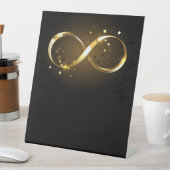 Golden Infinity Symbol Sockelschild (In Situ)