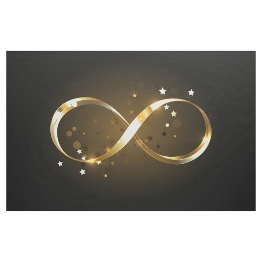 Golden Infinity Symbol Stoff (Yard (91,4 cm))