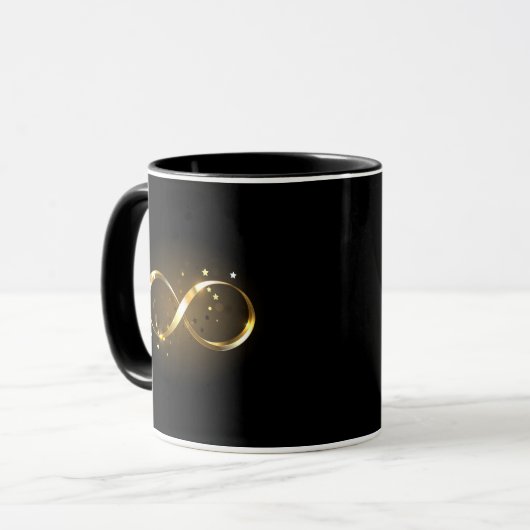 Golden Infinity Symbol Tasse (Vorderseite Links)