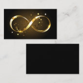 Golden Infinity Symbol Telefonnummerkarte (Vorne/Hinten)