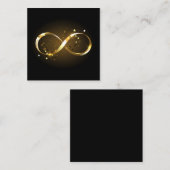 Golden Infinity Symbol Terminkarte (Vorne/Hinten)
