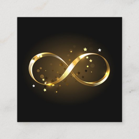 Golden Infinity Symbol Terminkarte (Vorderseite)