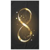 Golden Infinity Symbol Tischdecke (Vorderseite)