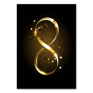 Golden Infinity Symbol Tischnummer