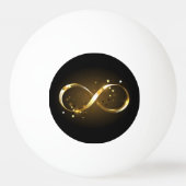 Golden Infinity Symbol Tischtennisball (Rückseite)