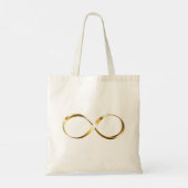 Golden Infinity Symbol Tragetasche (Rückseite)