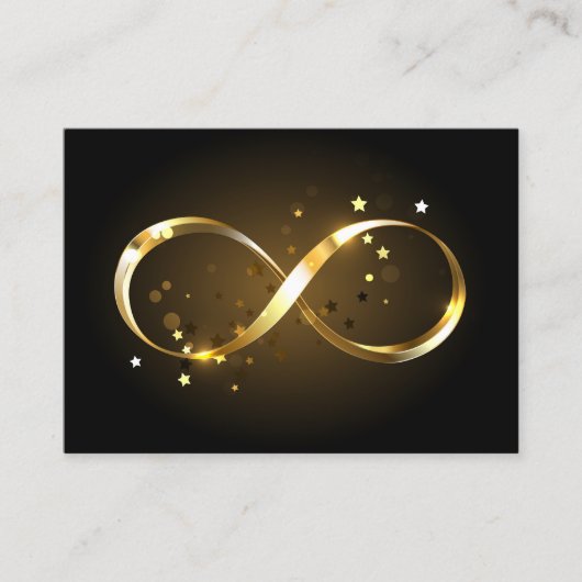 Golden Infinity Symbol Treuekarte (Vorderseite)