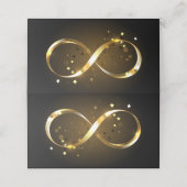 Golden Infinity Symbol Treuekarte (Außenseite Aufgefaltet)