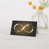Golden Infinity Symbol Treuekarte (Rückseite)