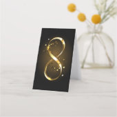 Golden Infinity Symbol Treuekarte (Vorderseite)