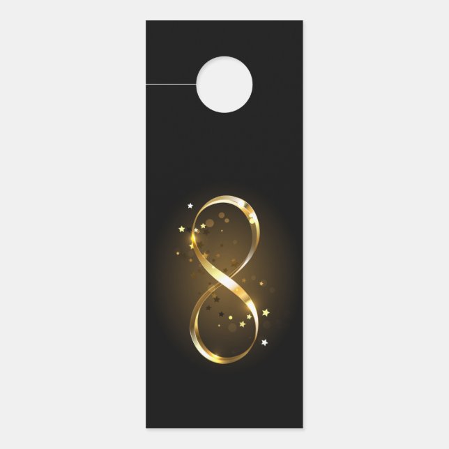 Golden Infinity Symbol Türanhänger (Vorderseite)