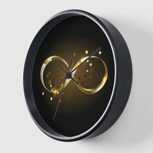 Golden Infinity Symbol Uhr (Winkel)