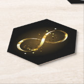 Golden Infinity Symbol Untersetzer (angewinkelt)
