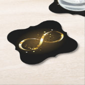 Golden Infinity Symbol Untersetzer (angewinkelt)
