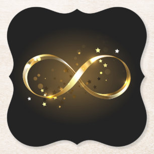 Golden Infinity Symbol Untersetzer