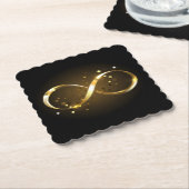 Golden Infinity Symbol Untersetzer (angewinkelt)