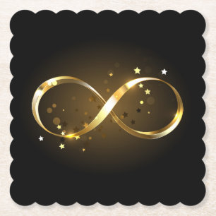 Golden Infinity Symbol Untersetzer