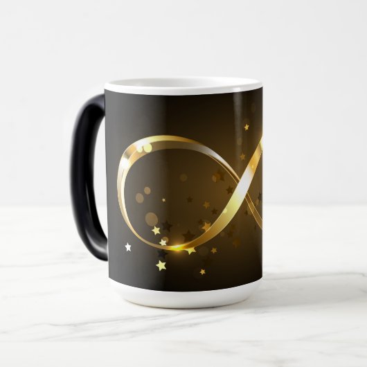 Golden Infinity Symbol Verwandlungstasse (Vorderseite Links)