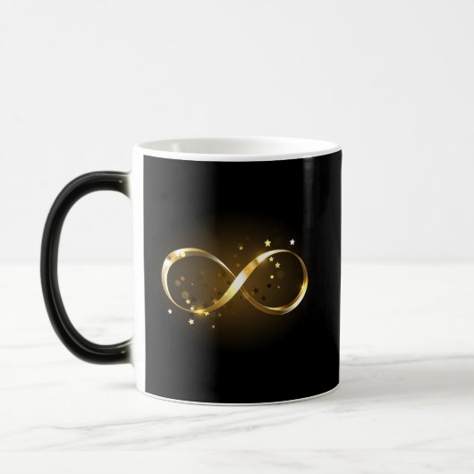 Golden Infinity Symbol Verwandlungstasse (Links)