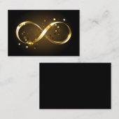 Golden Infinity Symbol Visitenkarte (Vorne/Hinten)