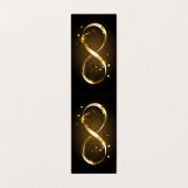 Golden Infinity Symbol Visitenkarten (Außenseite Aufgefaltet)