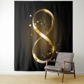 Golden Infinity Symbol Wandteppich (Beispiel)