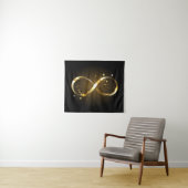 Golden Infinity Symbol Wandteppich (Beispiel (Horizontal))