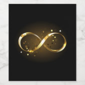 Golden Infinity Symbol Weinetikett (Einzelnes Label)